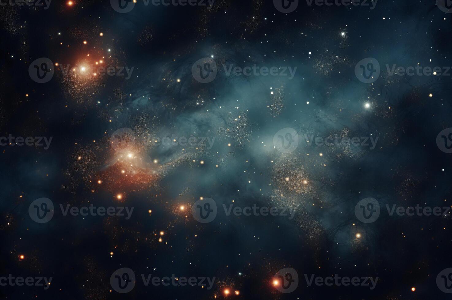 ai generato ipnotizzante molti galassia a notte. creare ai foto