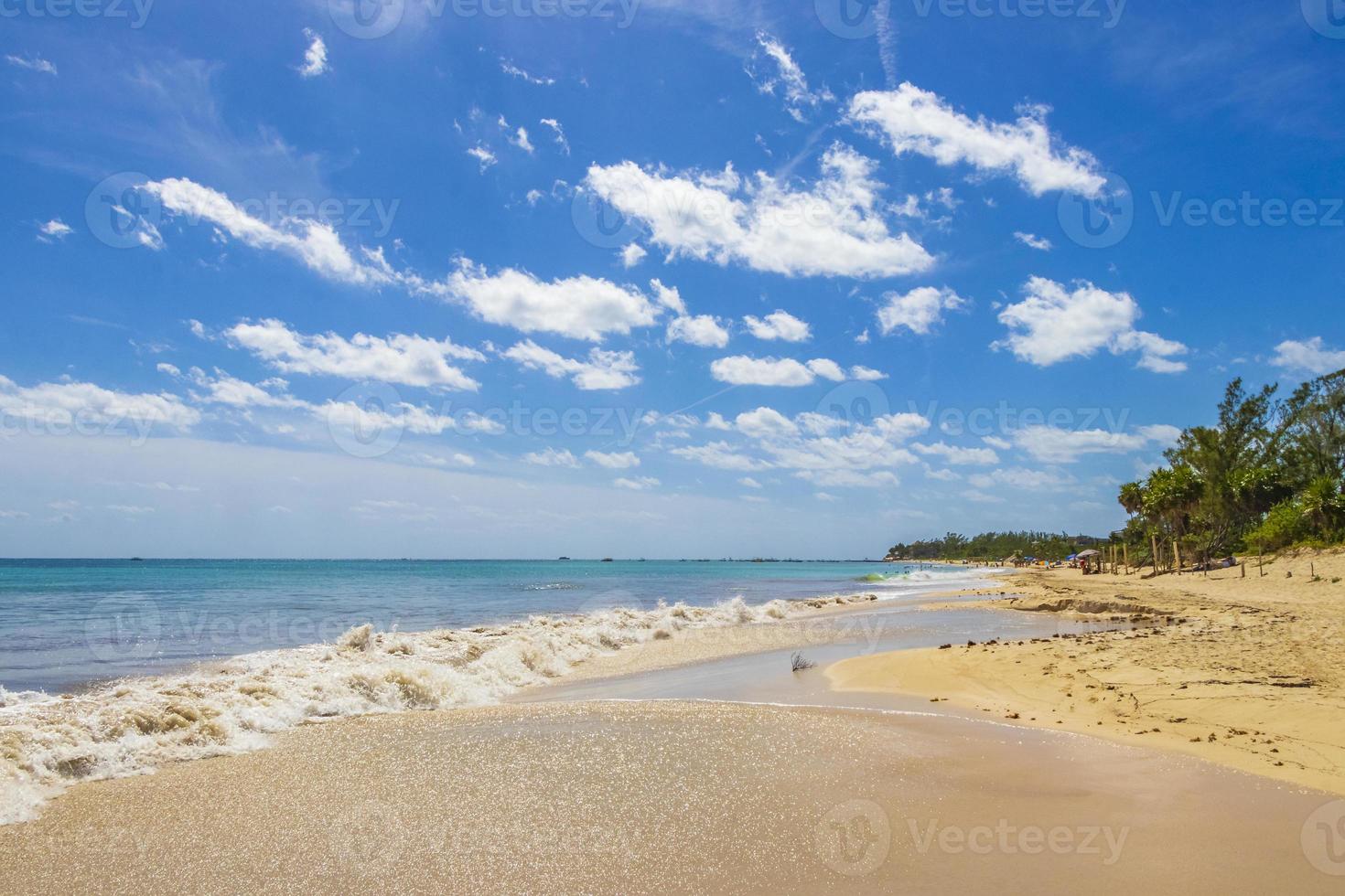 spiaggia tropicale messicana 88 punta esmeralda playa del carmen messico. foto