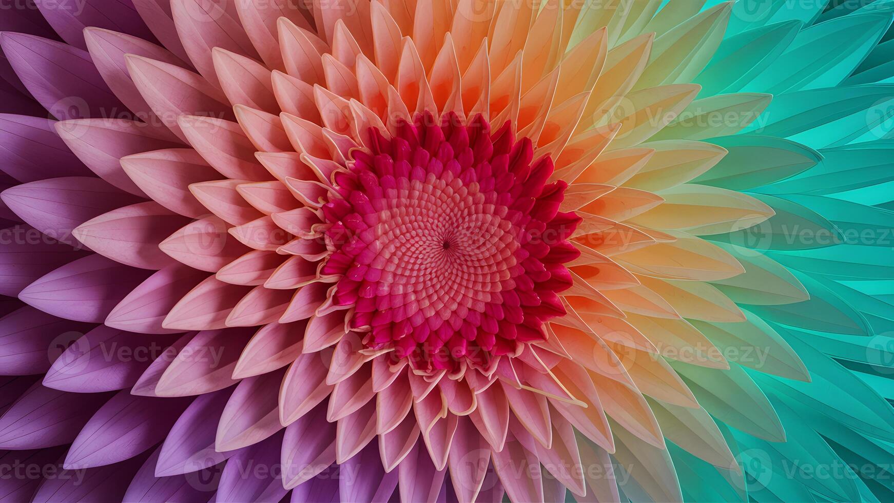 ai generato astratto fiore petali modulo un' colorato e dinamico sfondo foto