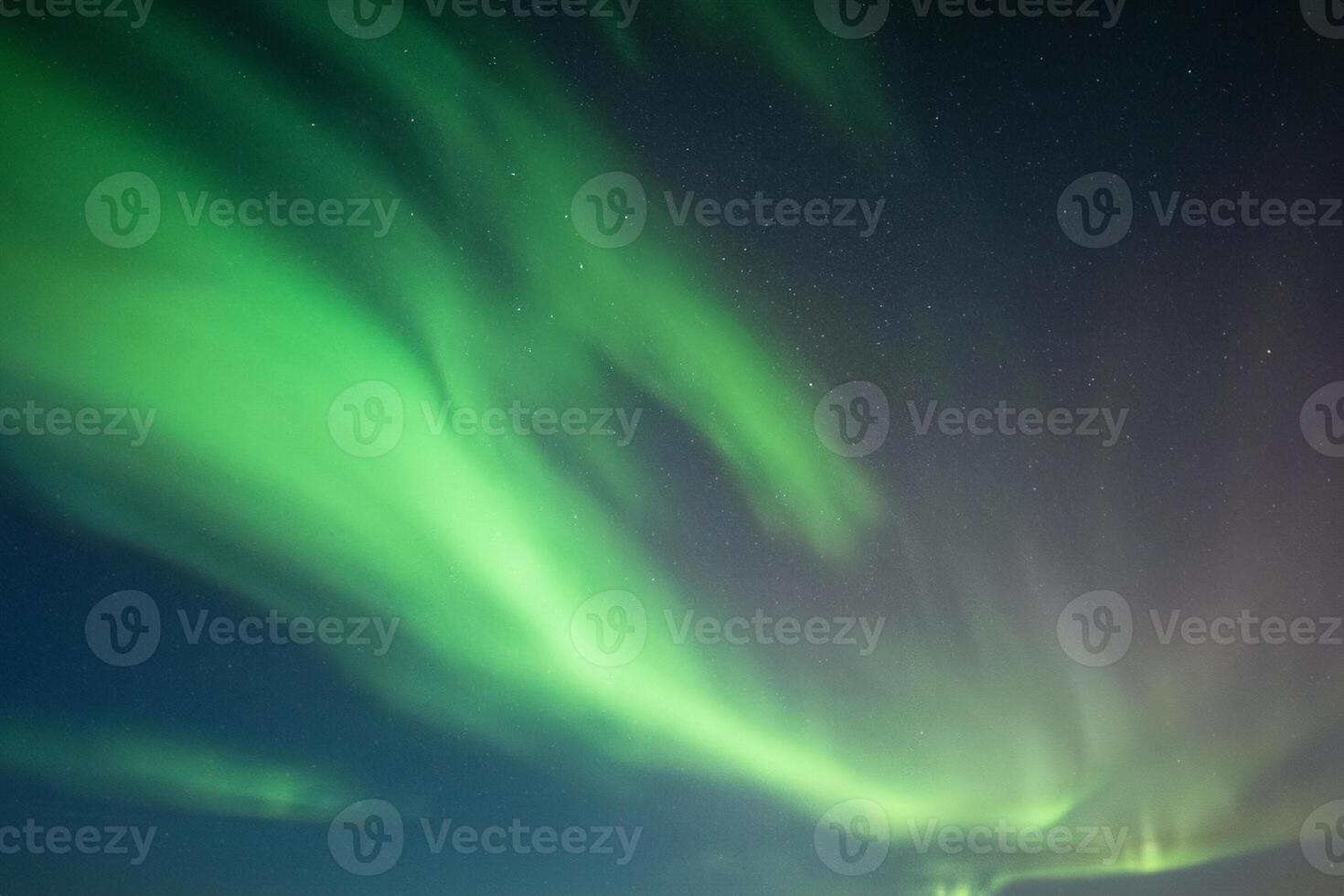 incantevole aurora boreale, danza luci nel il settentrionale cielo foto