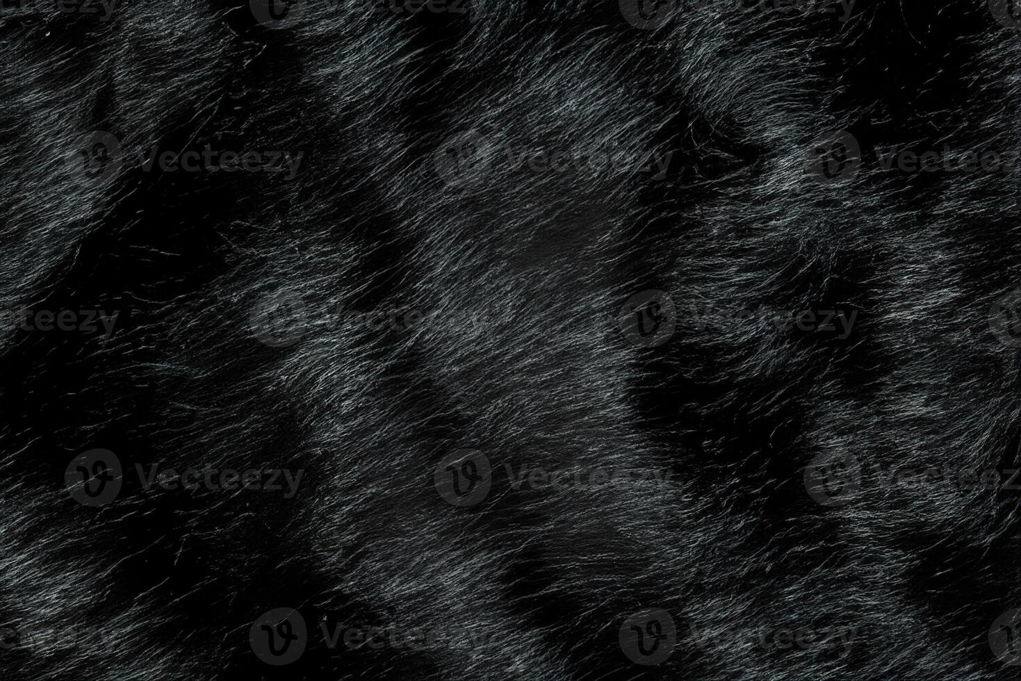 travolgente realismo, sintetico animale lungo capelli struttura con nero pelliccia. foto