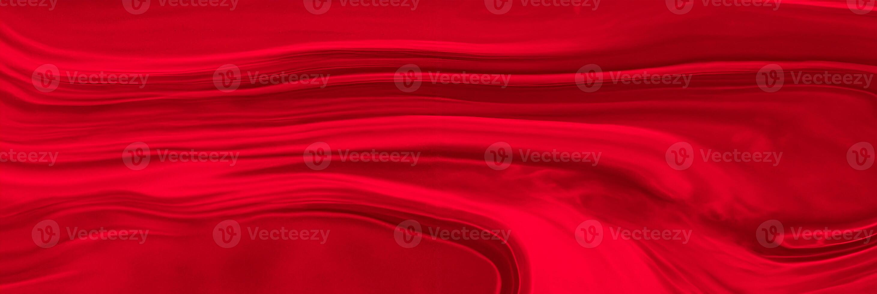 lussuoso nero e rosso raso tessuto struttura, astratto seta sfondo con morbido onde e bellissimo modelli foto