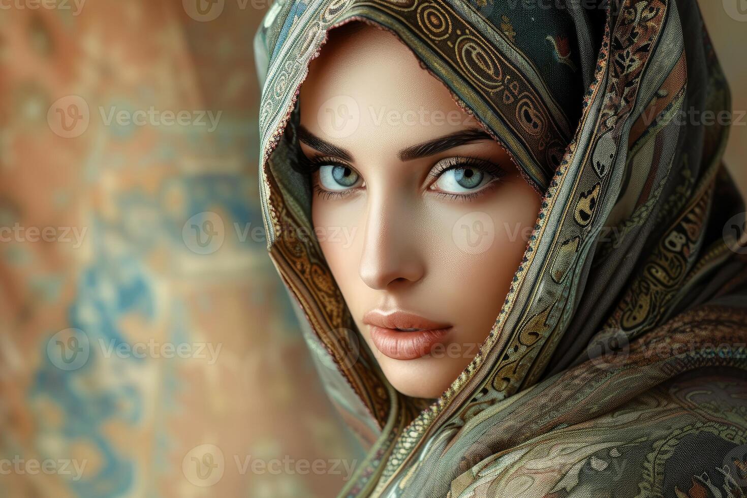 ai generato bellissimo Arabo donna. creare ai foto