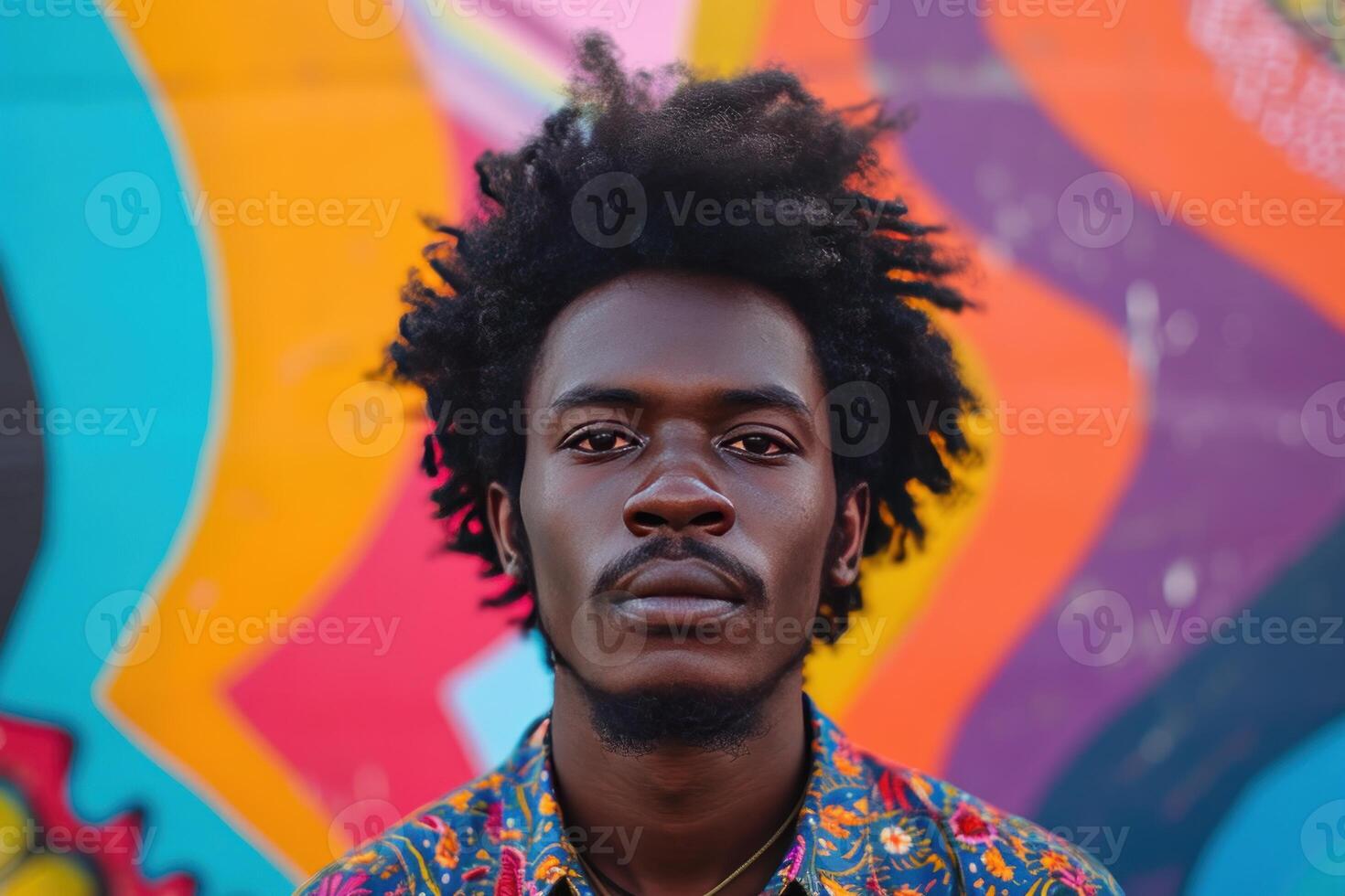 ai generato afro americano uomo ritratto. creare ai foto