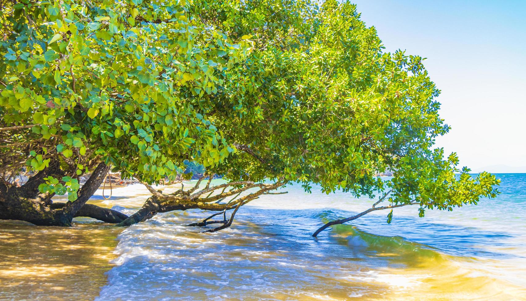 paradiso tropicale aow kwang peeb spiaggia isola di koh phayam thailandia. foto