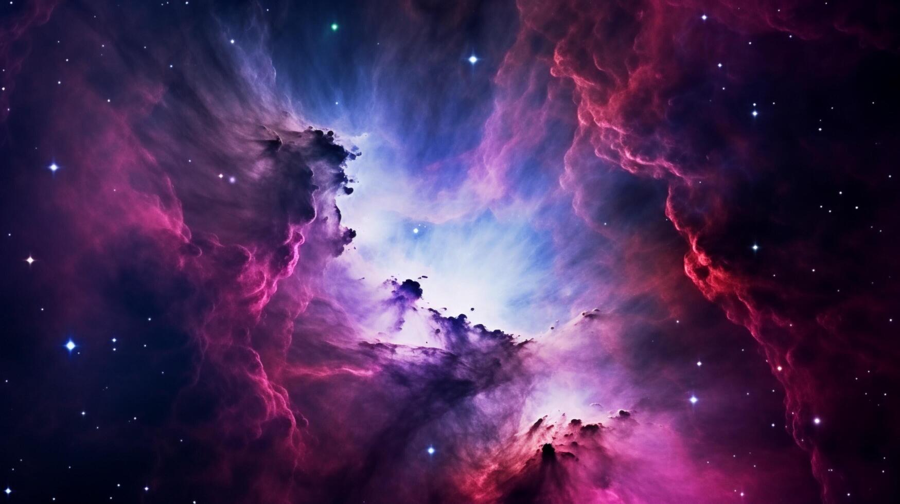 ai generato nebulosa stelle sfondo foto