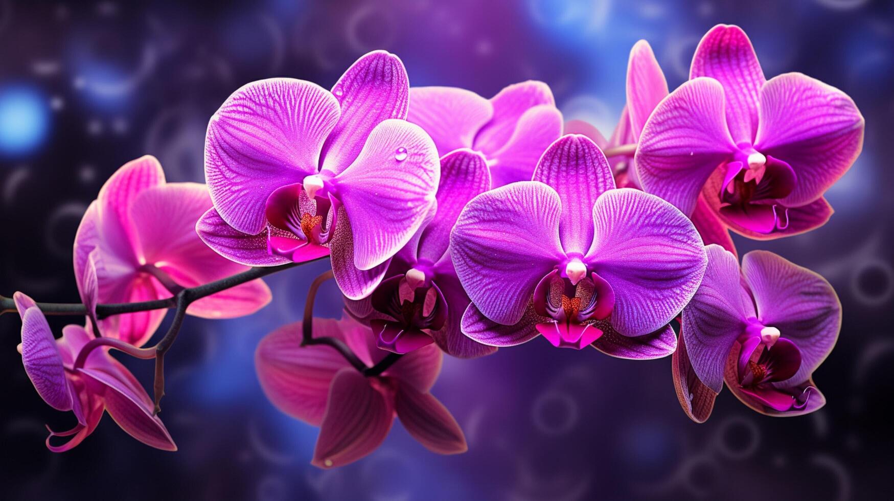 ai generato orchidea sfondo foto