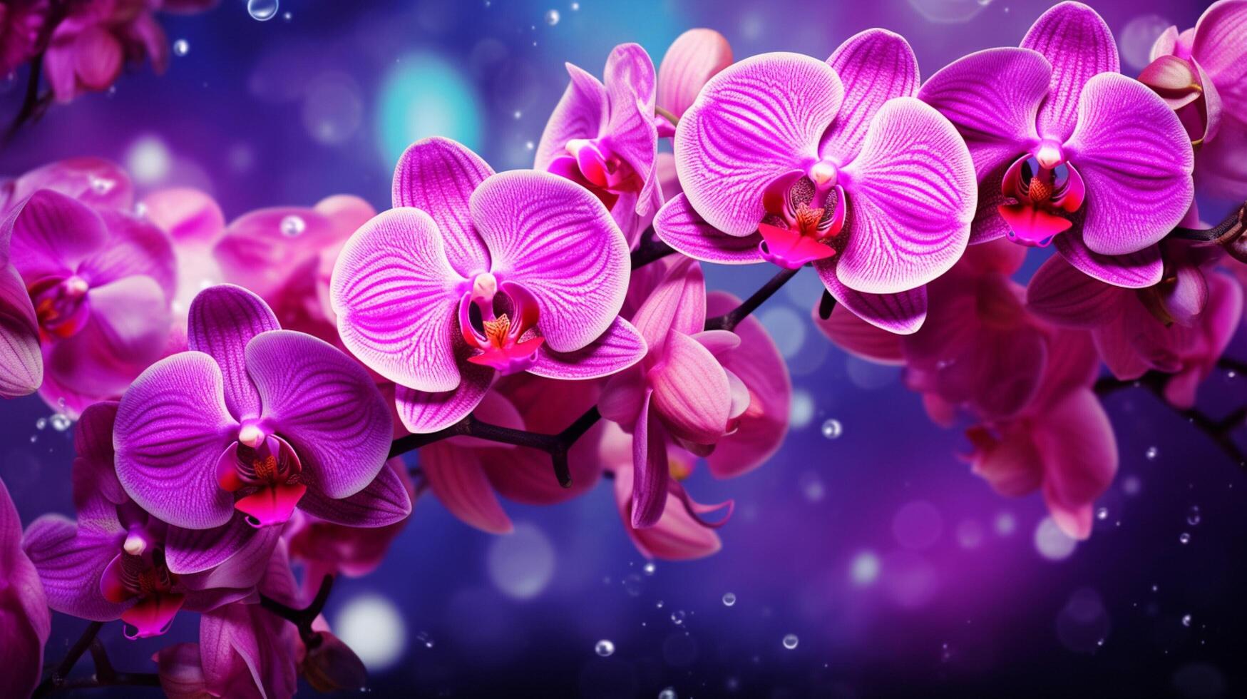 ai generato orchidea sfondo foto