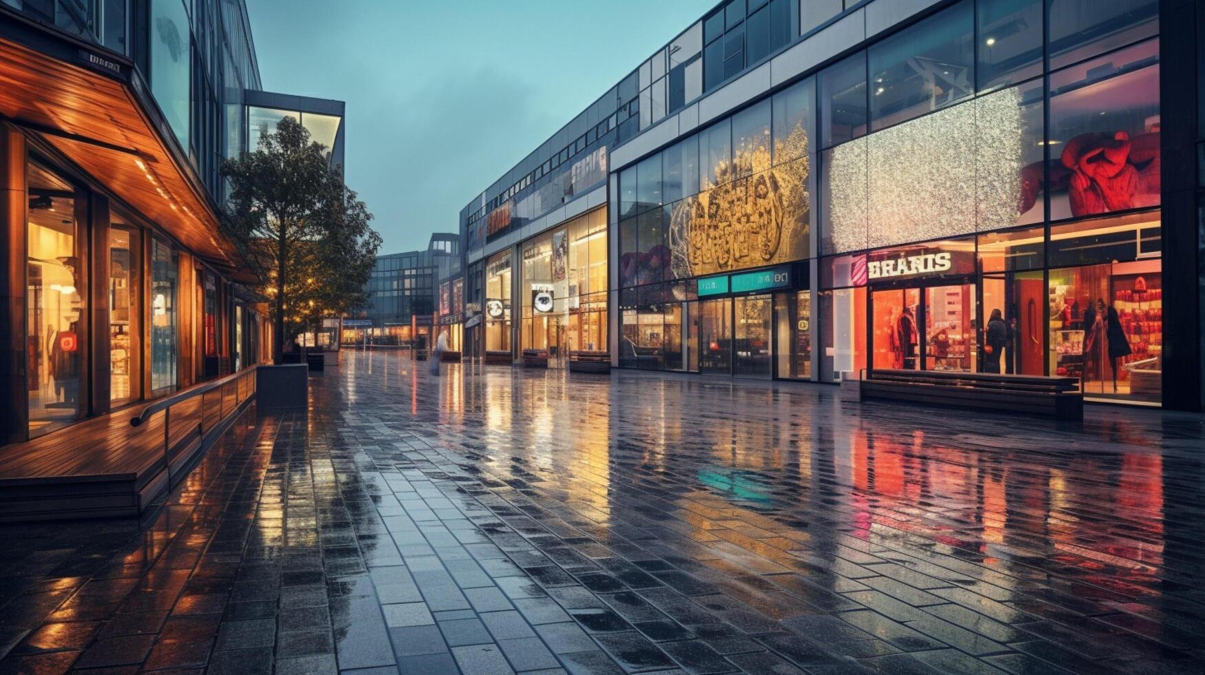 ai generato shoping alto qualità sfondi foto