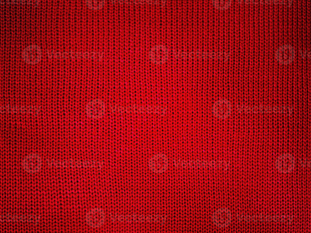 rosso a maglia tessuto macro foto come un' sfondo.