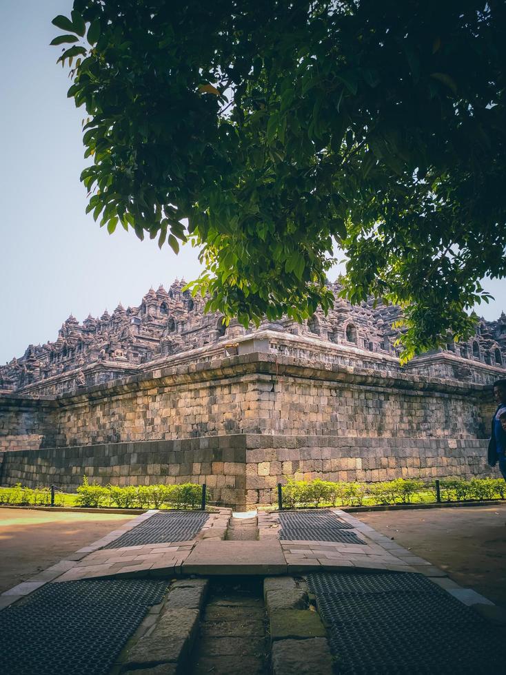 ritratto del tempio di borobudur, magelang, indonesia foto