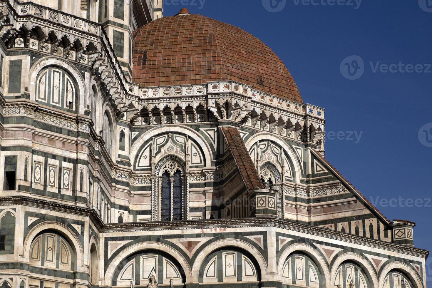 Firenze Cattedrale Santa maria dei Fiori Italia - dettaglio di scultura foto