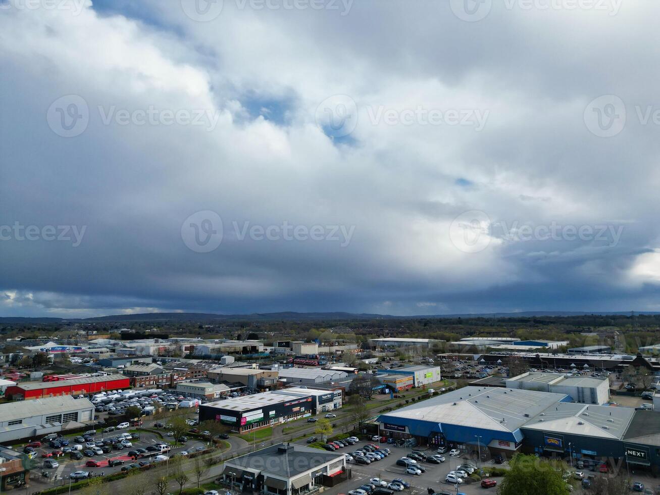 aereo Visualizza di centrale aylesbury cittadina di Inghilterra unito regno. aprile 1°, 2024 foto