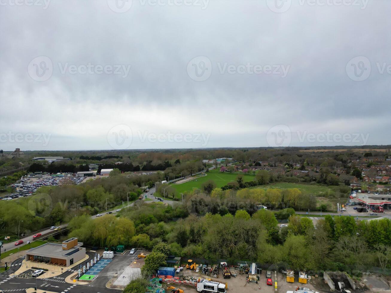 aereo Visualizza di Rugby città di Inghilterra grande Gran Bretagna. aprile 8, 2024 foto