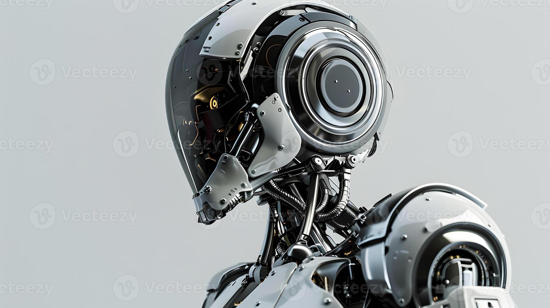 ai generato il robot, il androide, è pronto per eseguire opera funzioni. ai generato foto