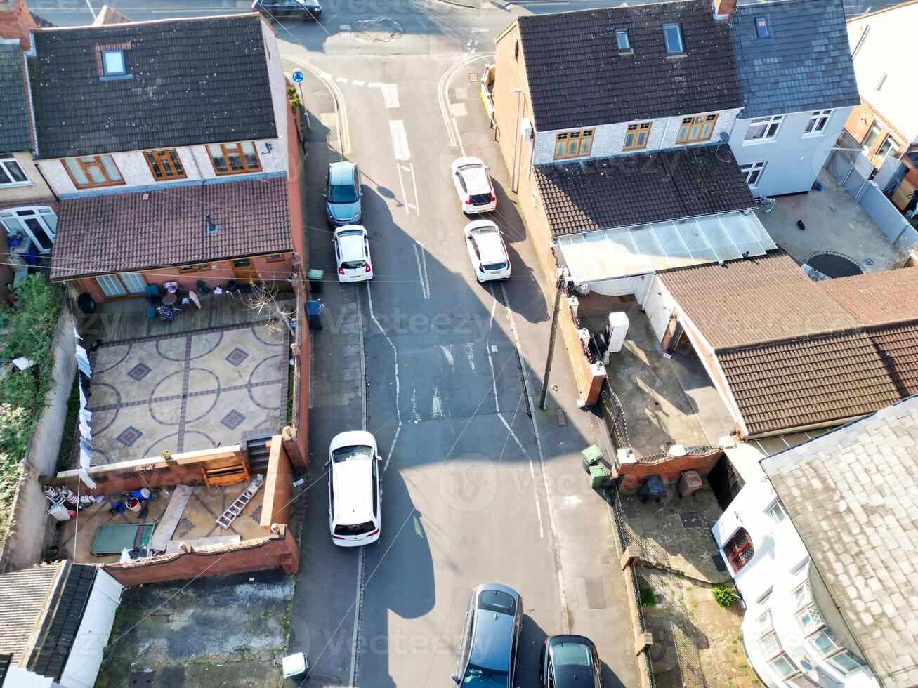 aereo Visualizza di Britannico cittadina e Residenziale quartiere di luton. foto