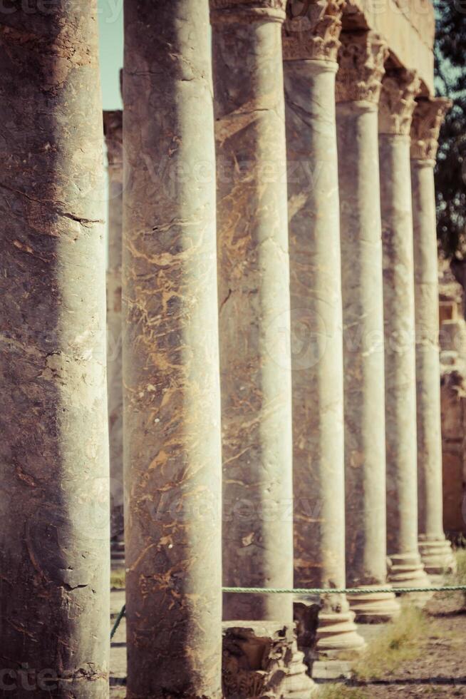 romano rovine nel Thuburbo maggiore, tunisia foto