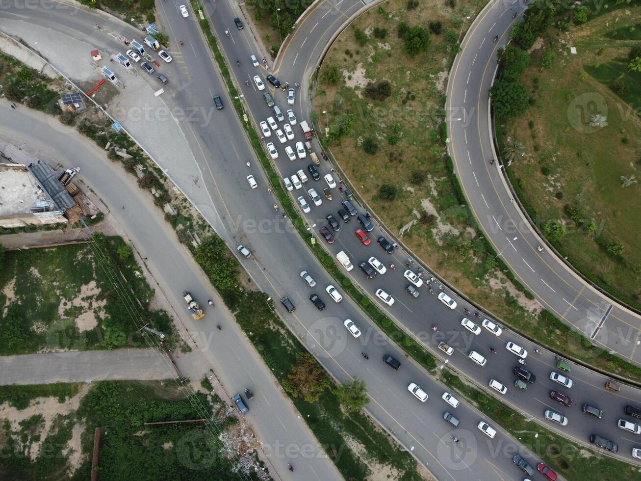 aereo Visualizza di alto modi nel città lahore di Pakistan su 2023-07-17. foto