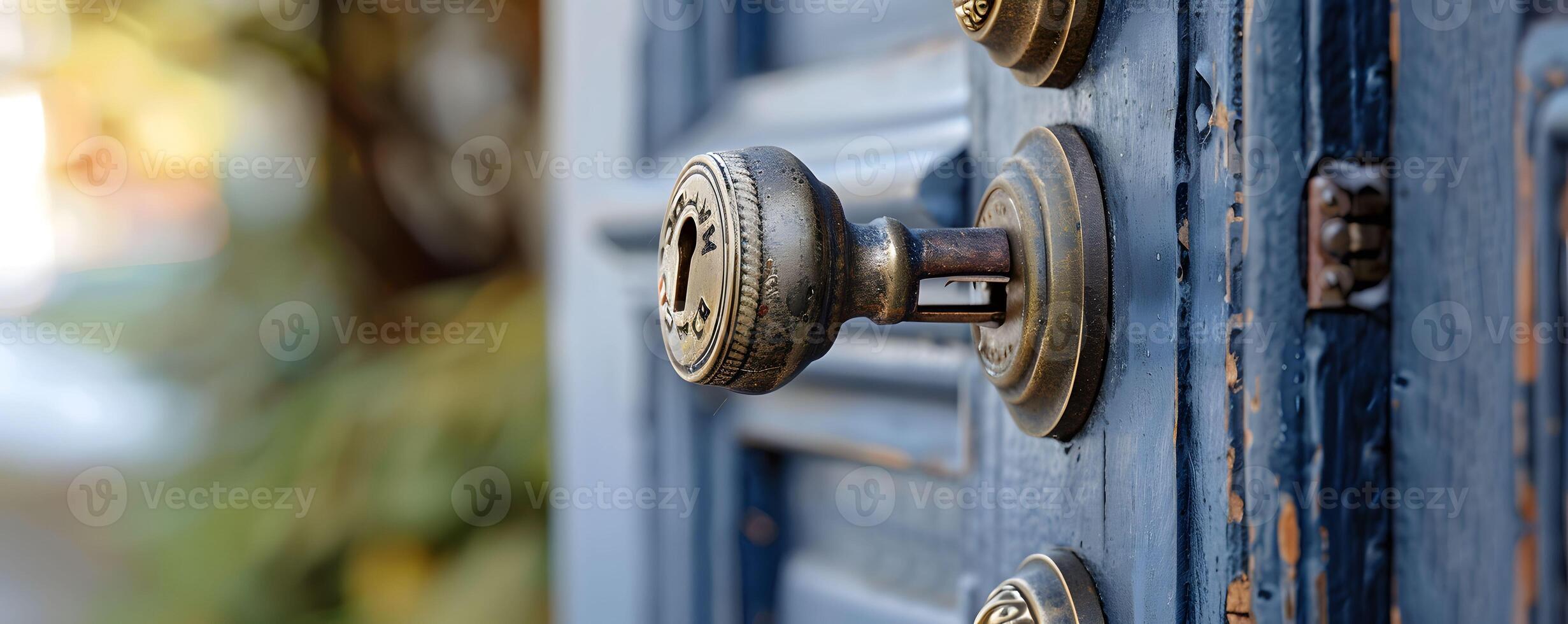 ai generato porta serratura riparazione sicuro chiusura foto