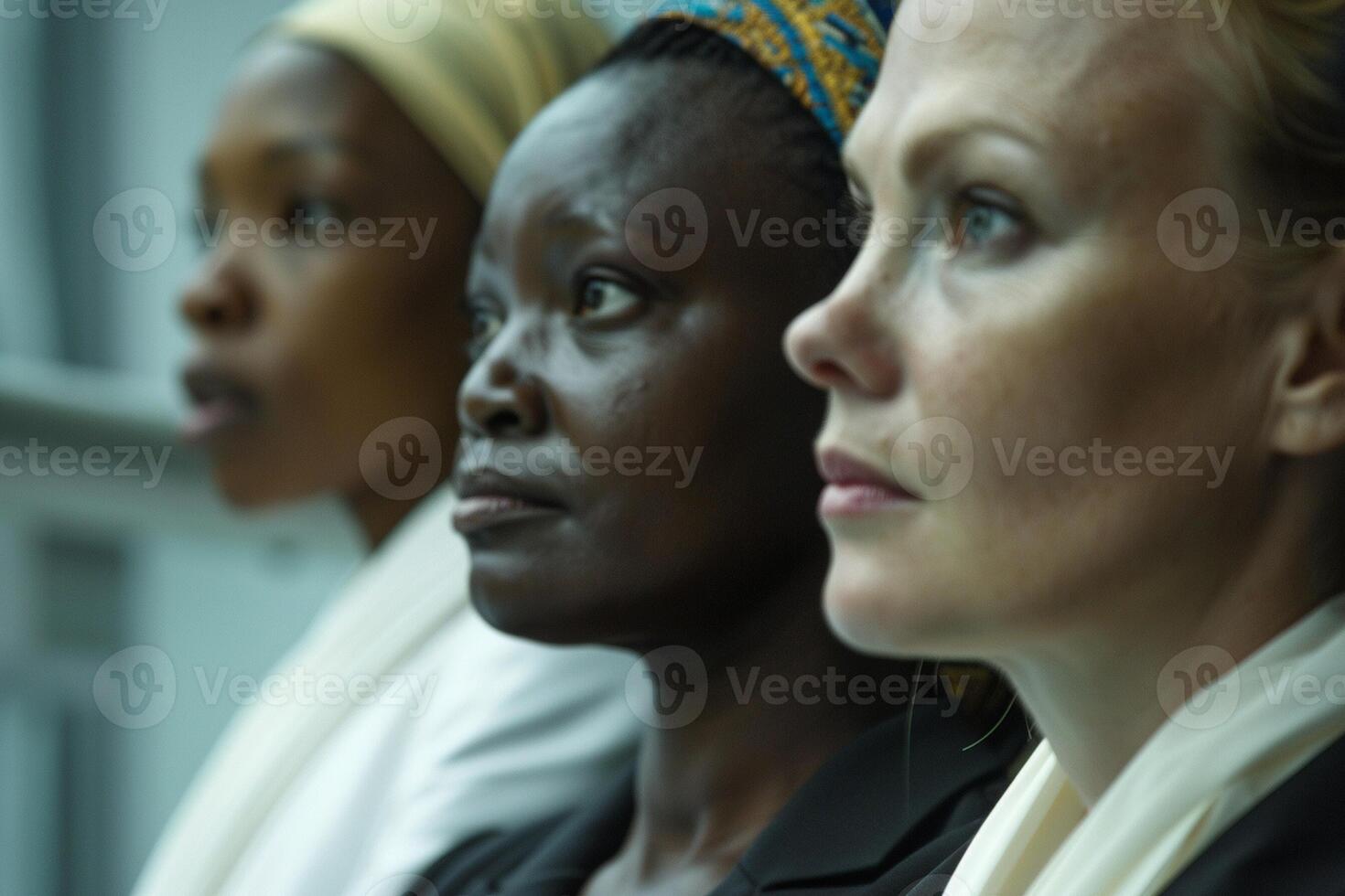 ai generato internazionale donne nel diplomazia unito nazioni collaborazione ritratto foto