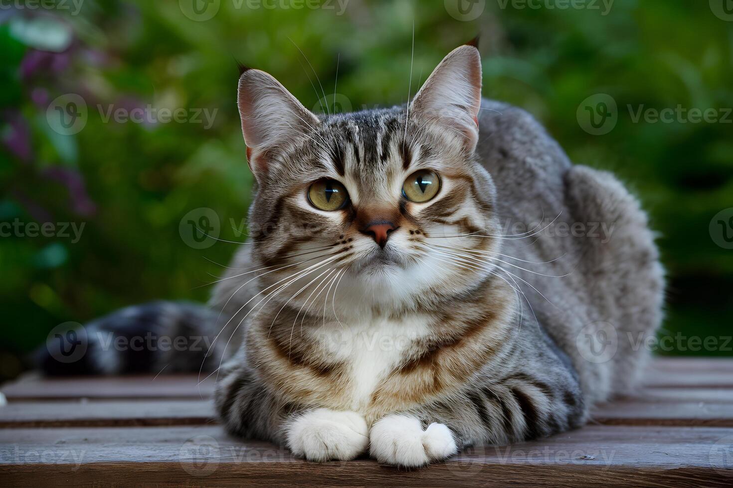 ai generato affettuoso animale domestico gatto incantesimi con suo dolce e accattivante comportamento foto