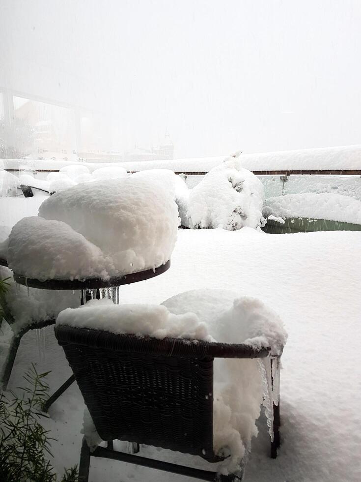 inverno su il sobborgi di stoccolma foto