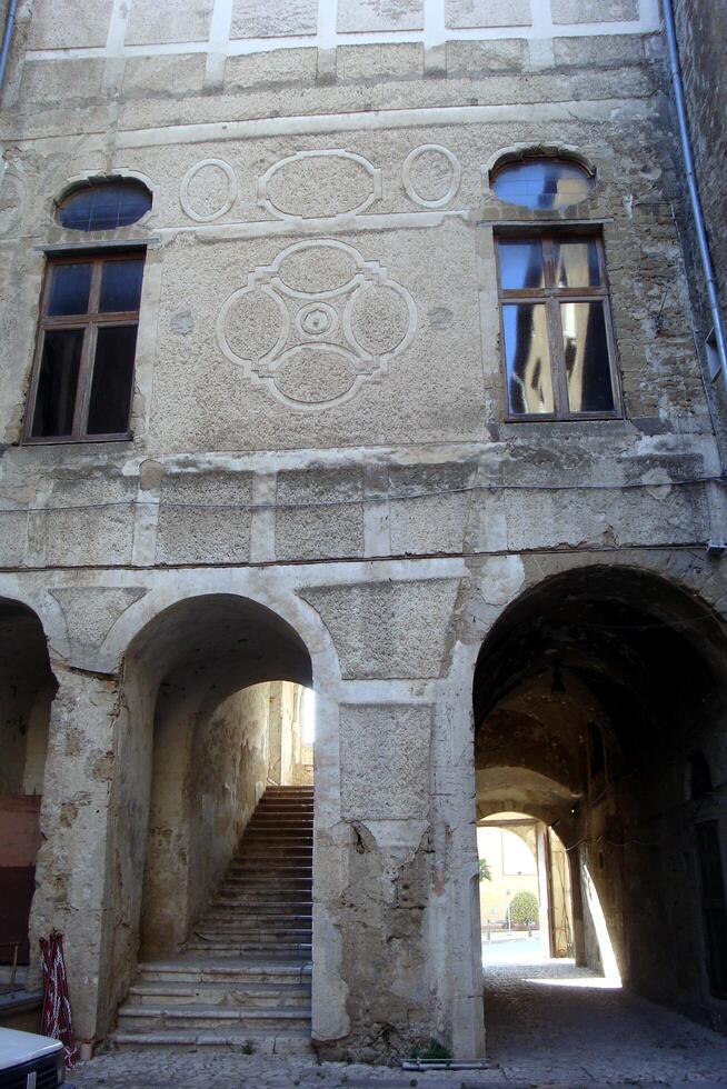 sant'agata de Goti, Italia, Europa - luglio 21, 2019. vecchio edifici nel il storico centro foto