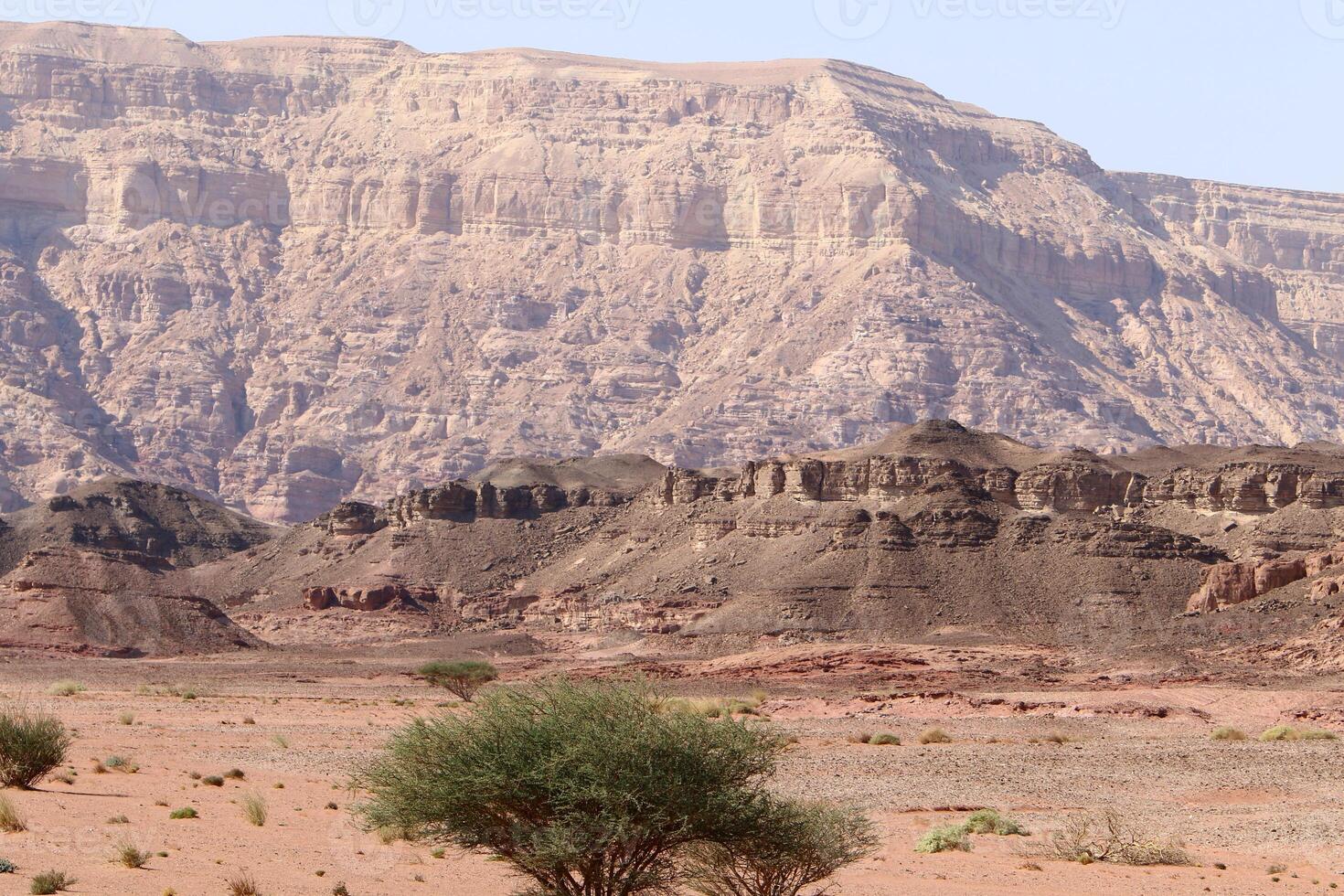 timna montagna gamma nel eilat nel meridionale Israele. foto