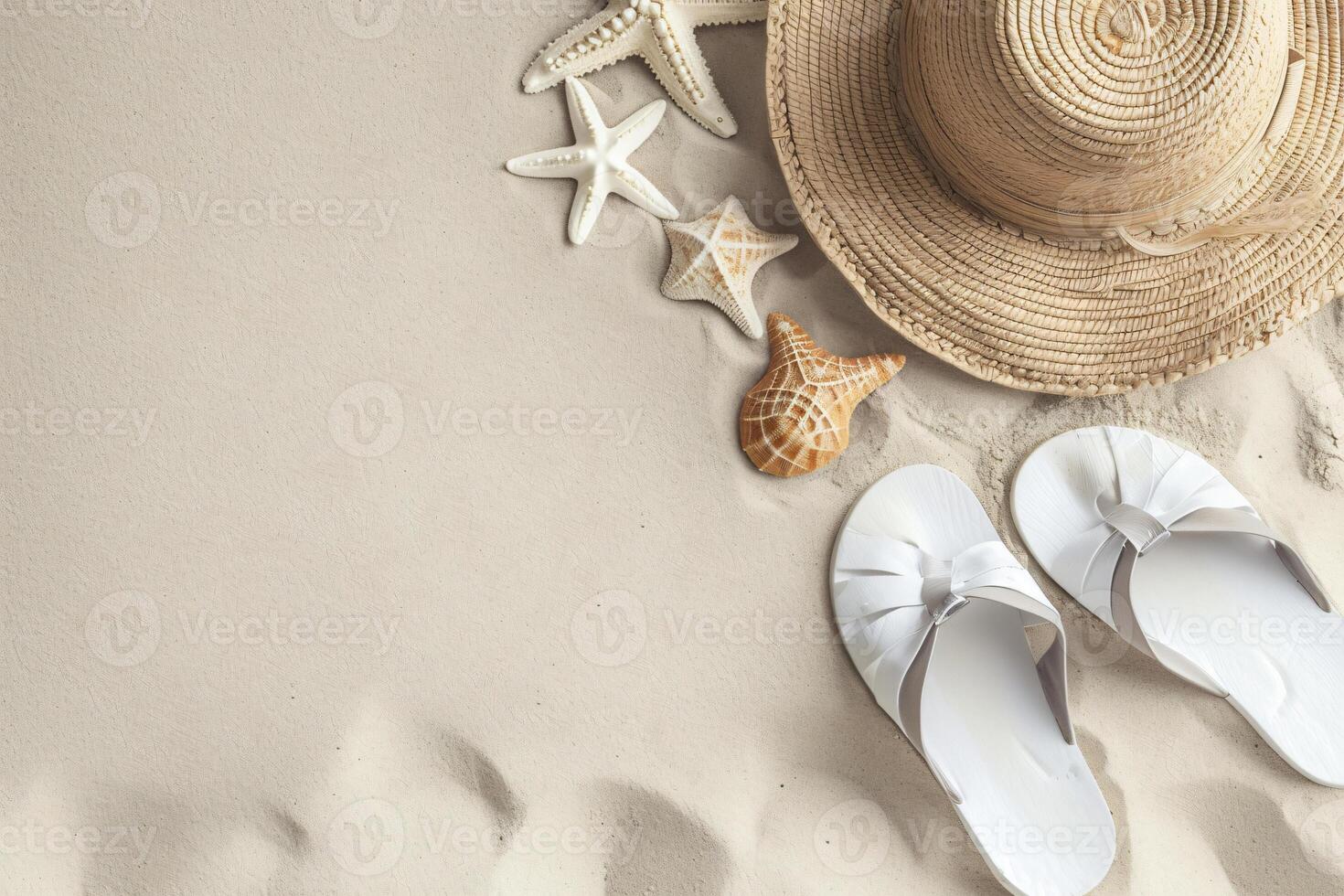 foto piatto posare composizione sabbia e spiaggia