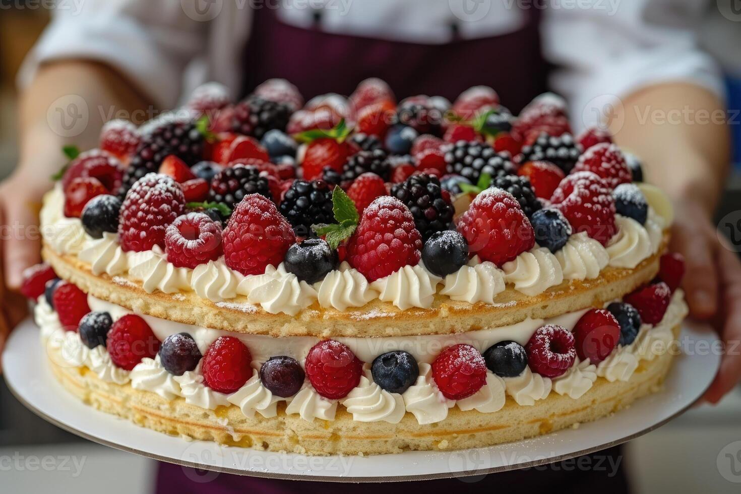 un' capocuoco fa delizioso dolci professionale pubblicità cibo fotografia foto