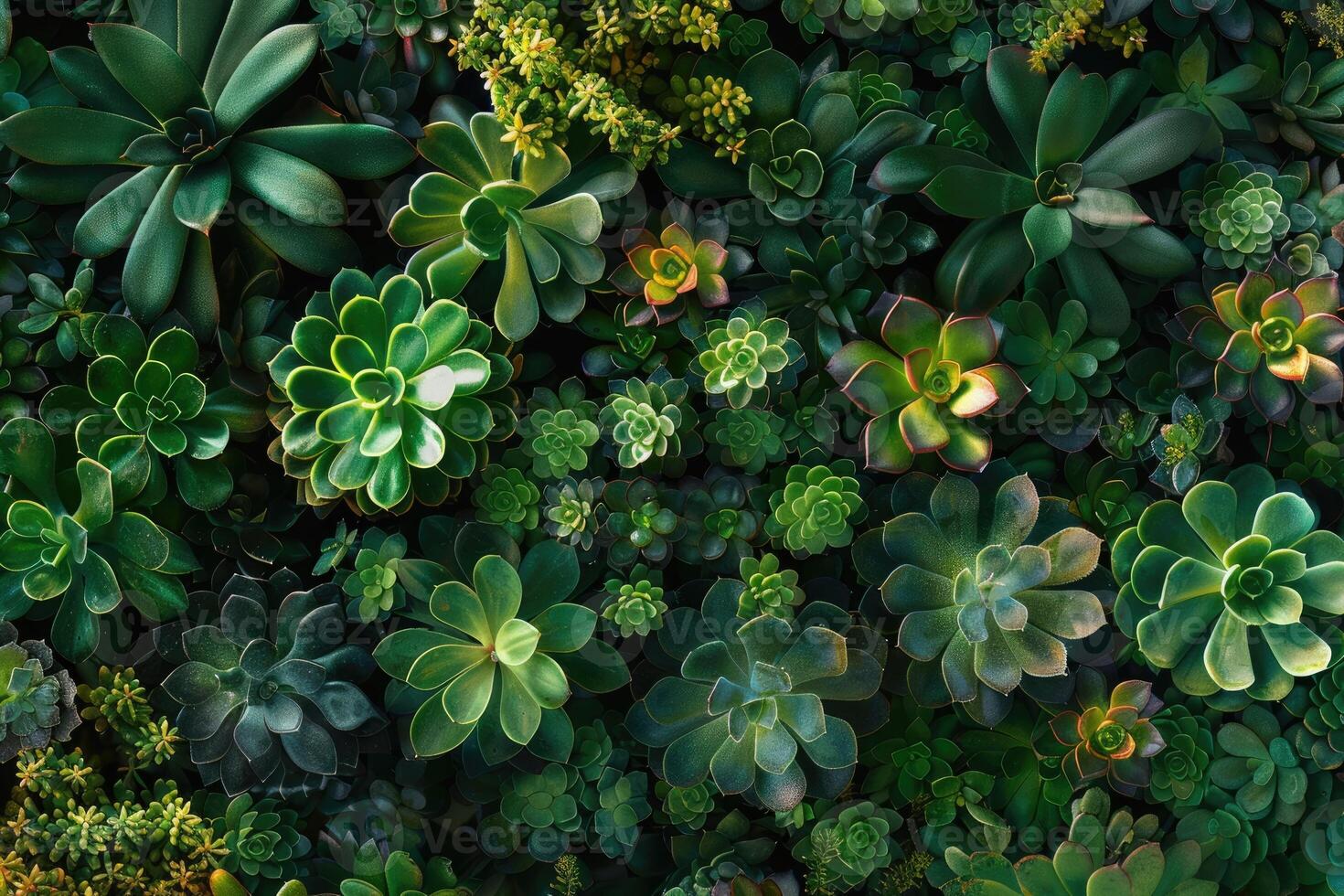 collezione di piccolo decorativo succulente, superiore Visualizza. foto