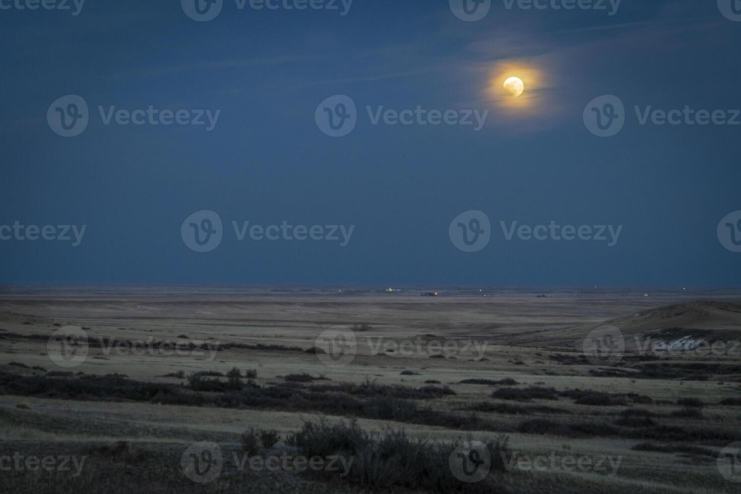 super fiore sangue Luna eclisse al di sopra di Colorado ai piedi foto