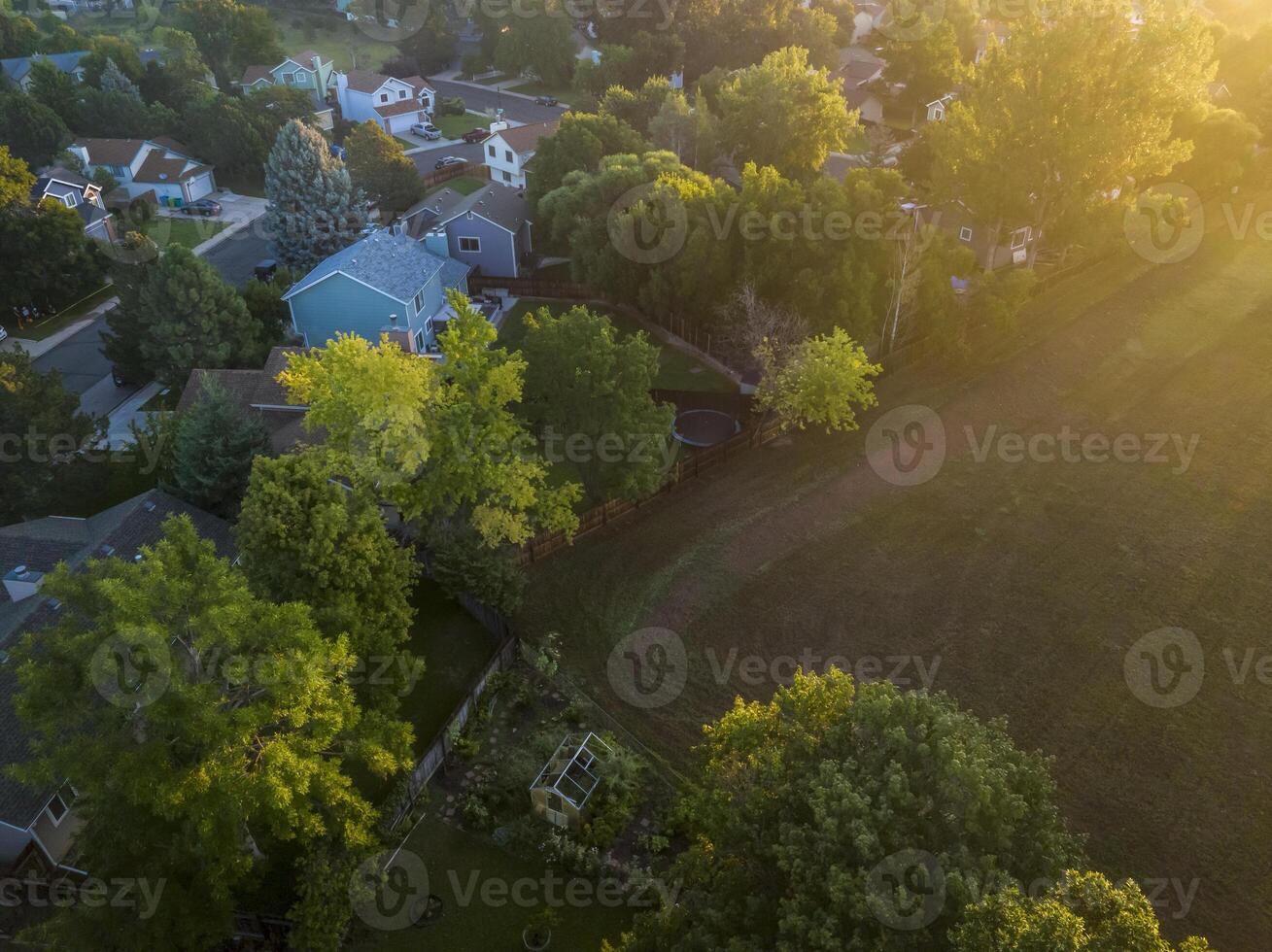 estate Alba al di sopra di Residenziale la zona di forte collins nel Colorado foto