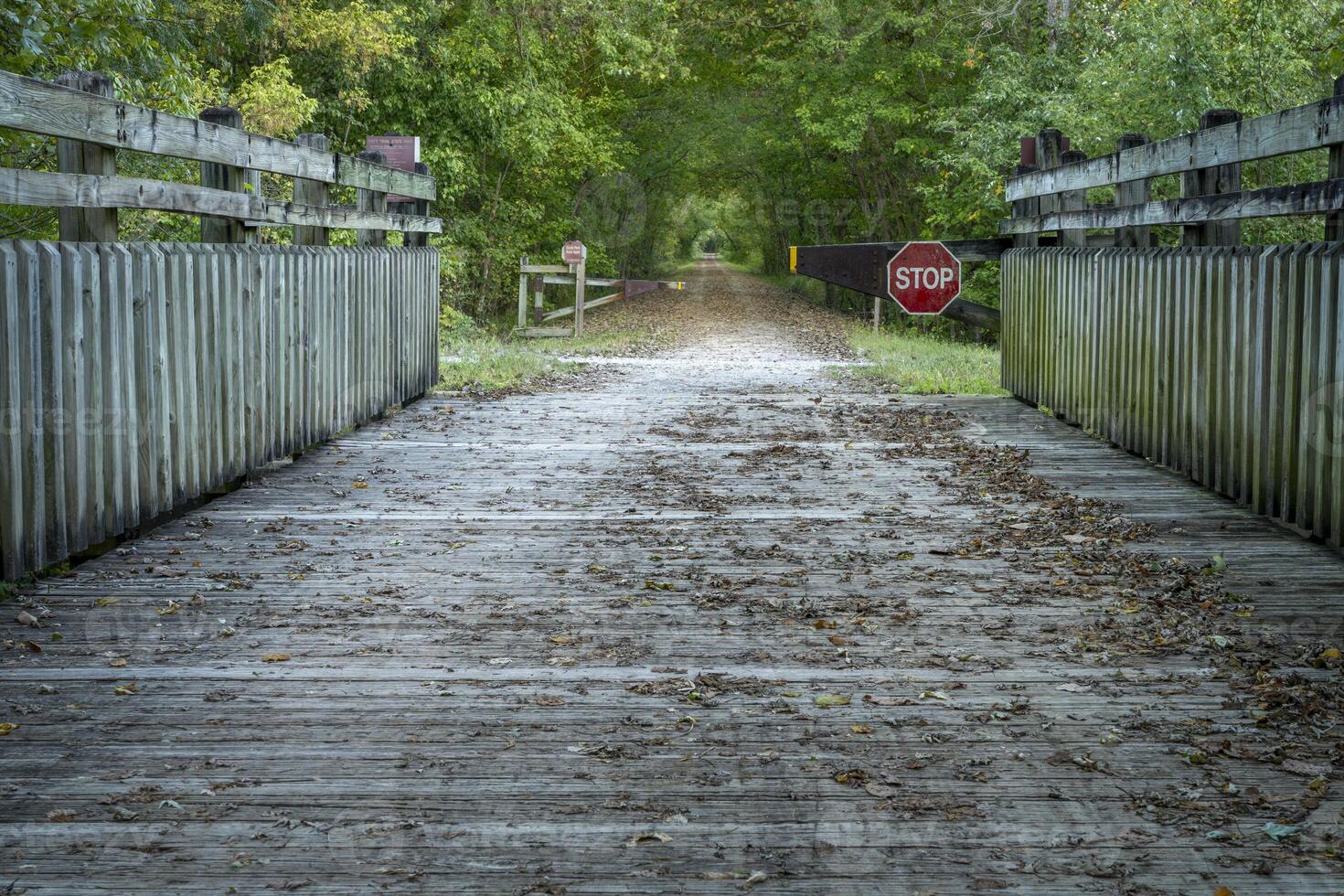 ponte su katy pista vicino McKittrick, Missouri, nel autunno scenario foto