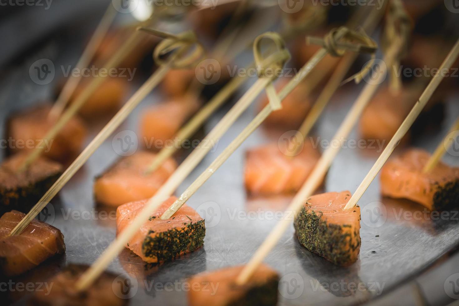 tartine al salmone gravlax close-up foto