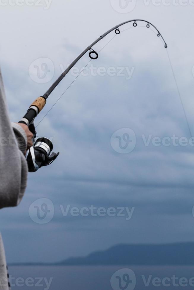 dettaglio di una canna da pesca foto