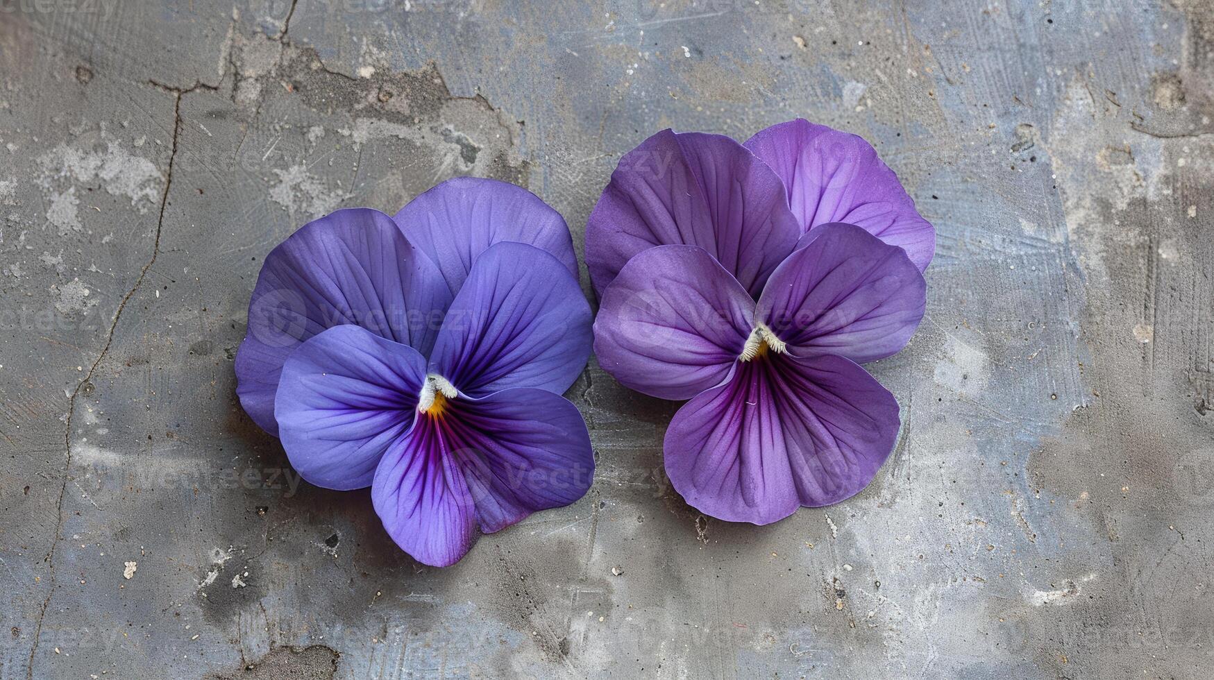 minuscolo viola pavimento fiori avvicinamento foto