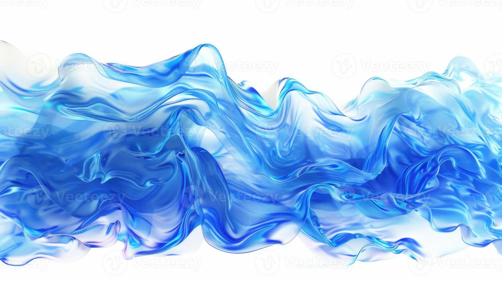acqua onda blu acqua onda astratto sfondo isolato su bianca foto