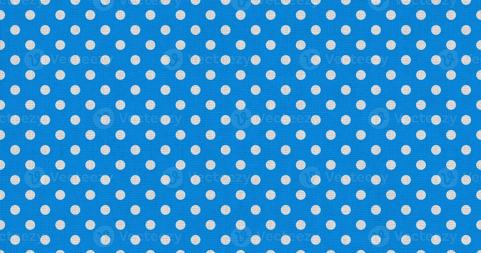 bianca blu colore polka puntini tessuto foto