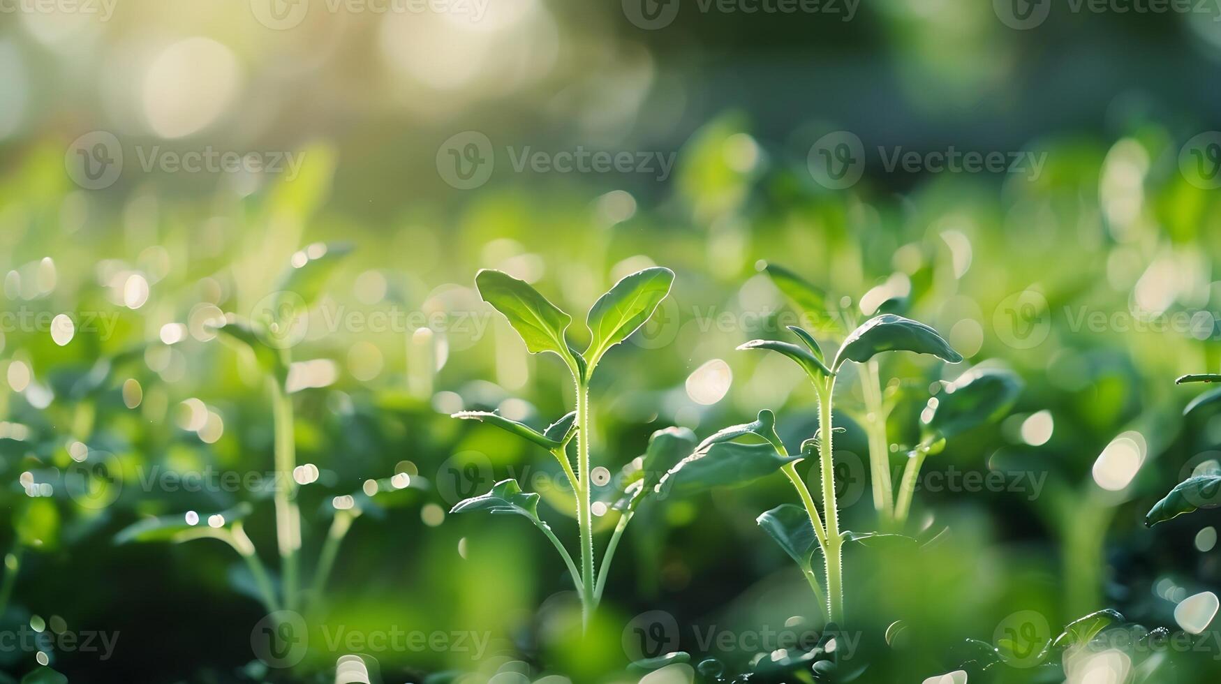 verde sfocato bokeh di verdura giardino eco amichevole sfondo, foto