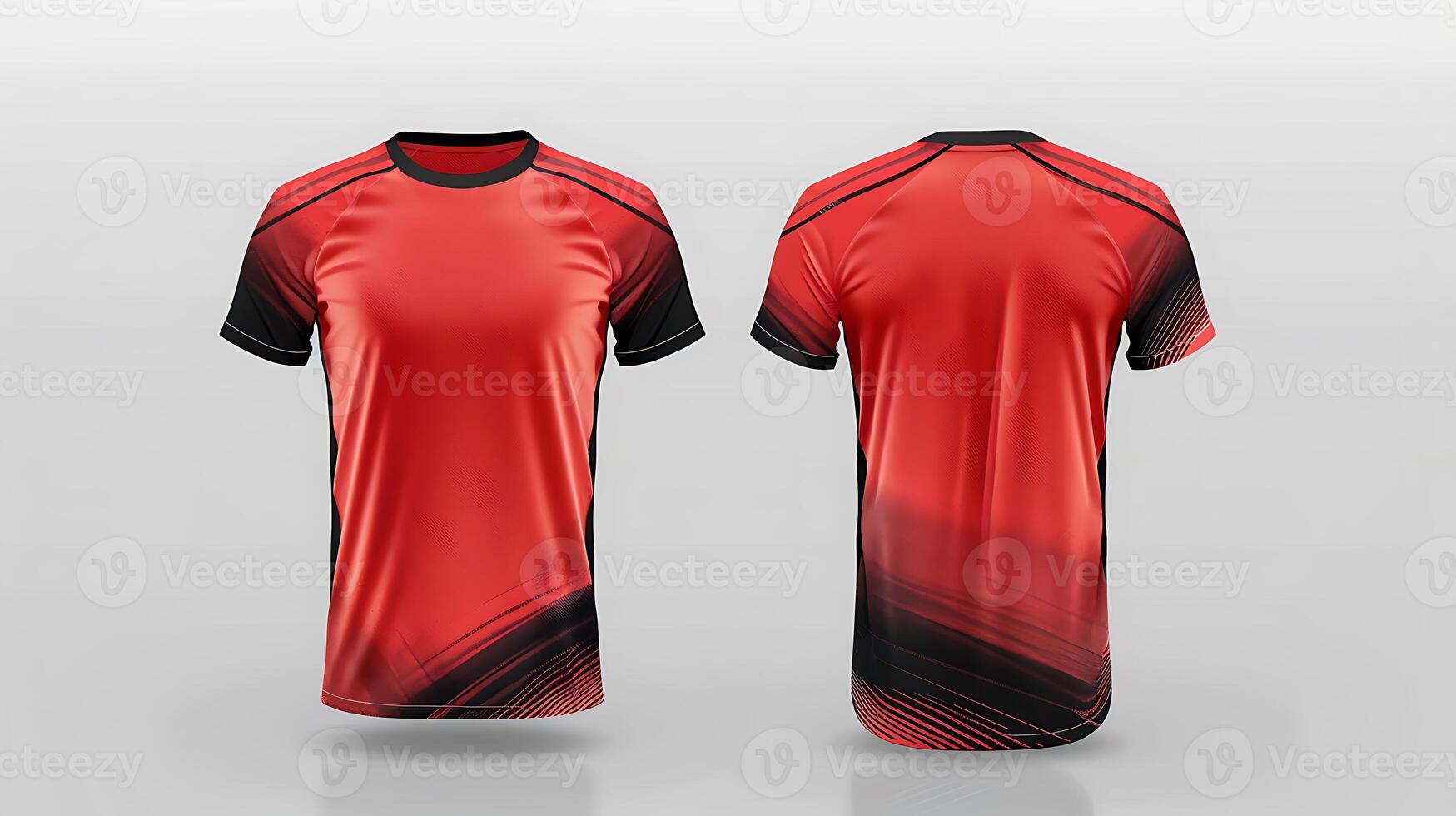 calcio maglia modello per calcio club. uniforme davanti e indietro Visualizza. foto