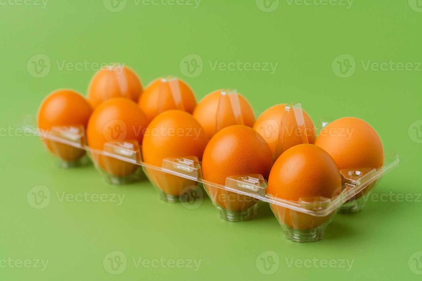 arancia pollo uova, animale uova, alto proteina cibo, colazione, uovo fotografia nel studio foto