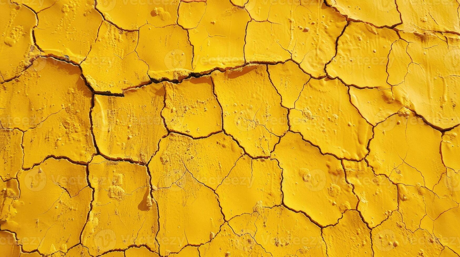 giallo Cracked terra Cracked terra foto