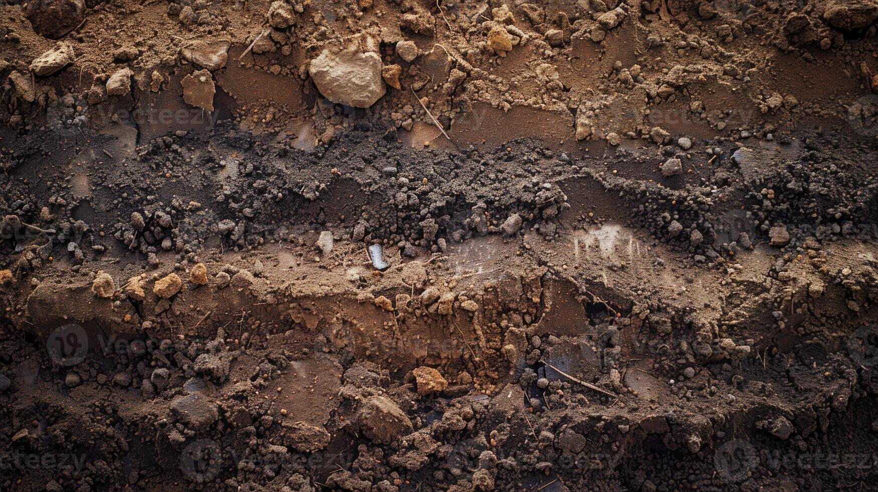 struttura strati di terra modulo di suolo strati suo colore e textures struttura strati di terra foto