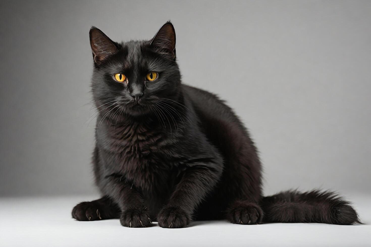 gatto su grigio sfondo foto