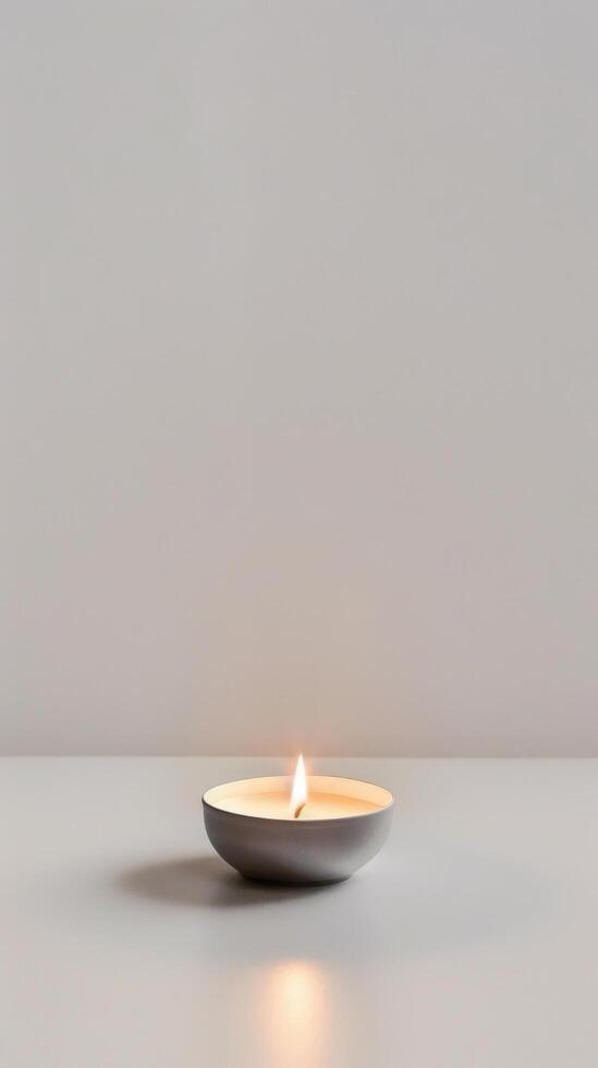 lume di candela minimalista estetica foto