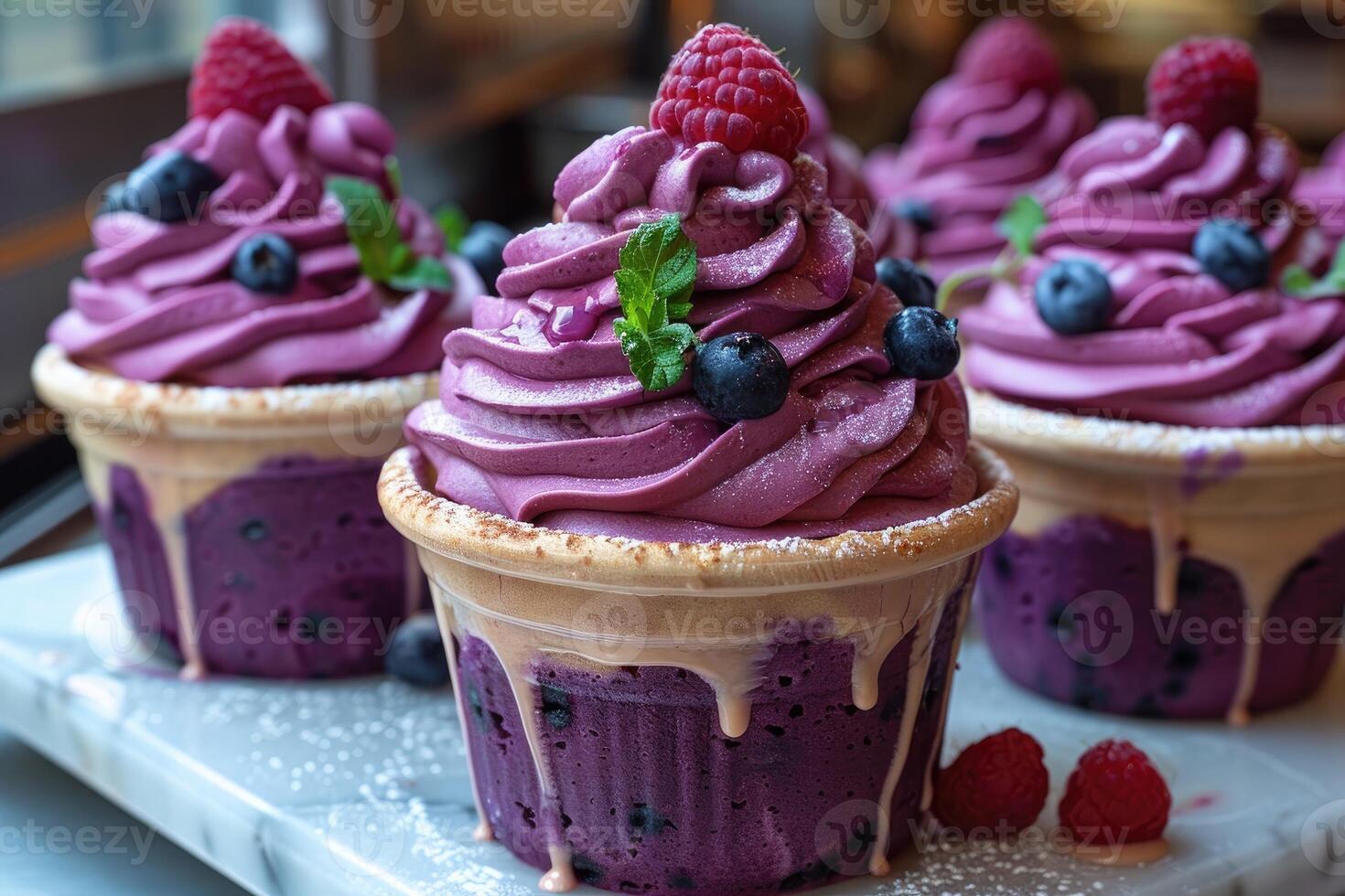 dolci per tutti colore di viola professionale pubblicità cibo fotografia foto