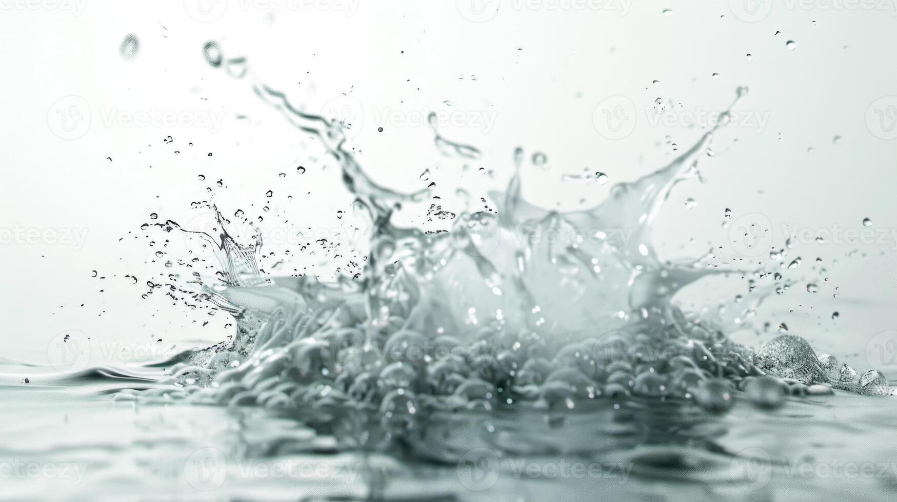 spruzzi d'acqua isolati su sfondo bianco. foto