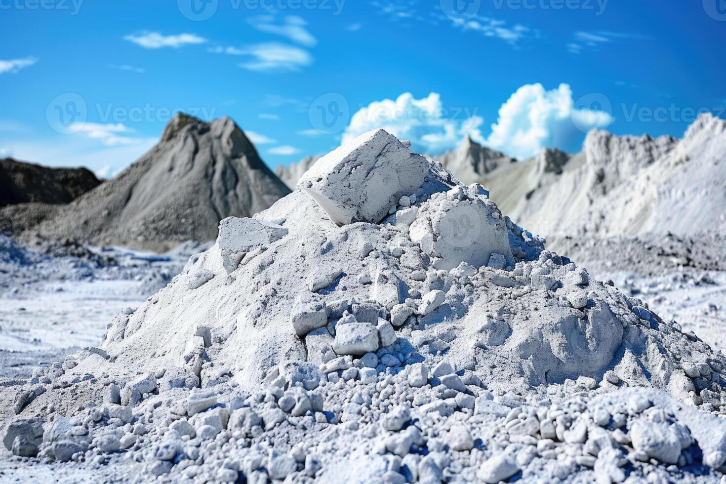 caolino minerale Usato nel papaia commestibile ceramica vernici industria. foto