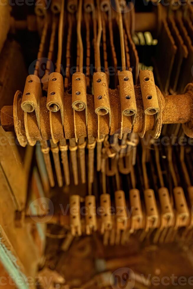 arrugginito metallo parti di vecchio industria foto